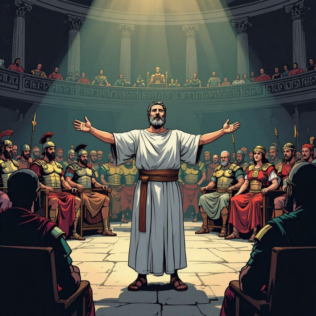 PaulPreachingtoAgrippa