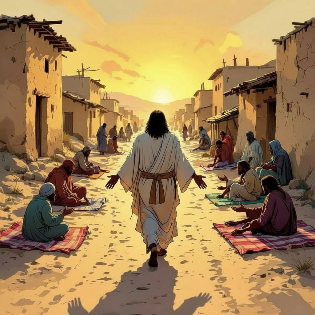 jesuswalkingroadofsickcomic