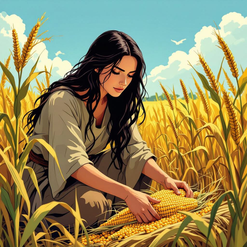 ruthgleaningcornhairdown